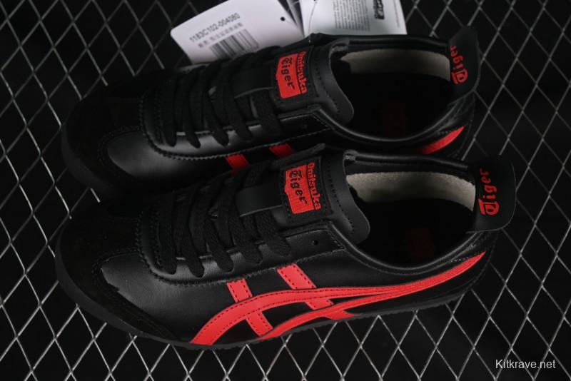 Onitsuka Tiger Mexico 66 Low-Top Leather Sneakers for Casual Running - 1183C102-004