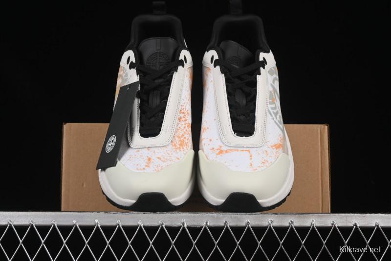 Stone Island Grime Panelled Low-Top Lifestyle Sneakers - 79FWS0303