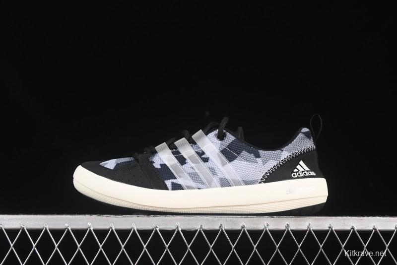 Adidas Climacool Boat Lace Graphic Running Shoes with Breathable Mesh and Cushioned Sole - BA8397
