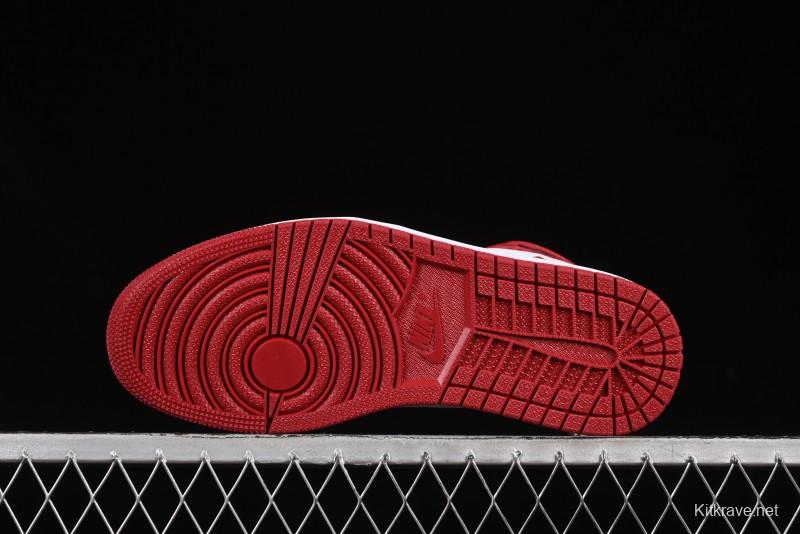 Nike Air Jordan 1 High Retro OG Basketball Shoes with Black Toe Design - 555088-125