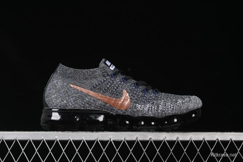 Nike Vapormax Flyknit Breathable Casual Running Shoes with Full-Length Air Cushion - 849558-010