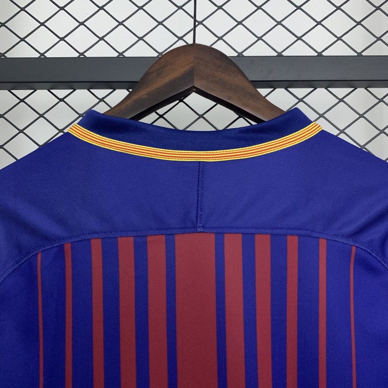 17/18 Retro Barcelona Home Jersey