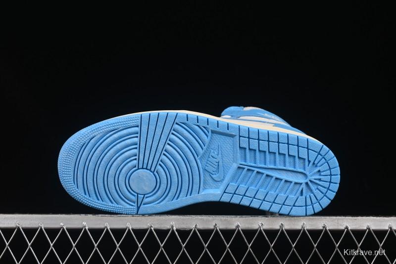 Nike Air Jordan 1 High OG "UNC Reimagined" Retro Basketball Shoes - DZ5485-402