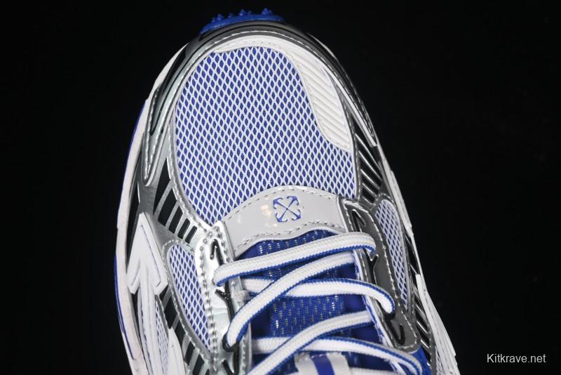 Off-White Be Right Low-Top Lifestyle Sneakers in White Blue - X.E5