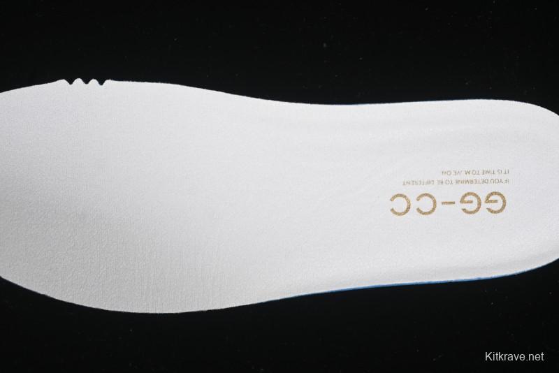 GG-CC Starry Sky Particle Silver White Lace-up Hollow Out Chunky Sneakers with 5cm Height Boost - G25U9778