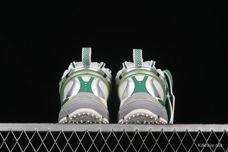 Off-White Be Right Tie-Dye Green Low-Top Lifestyle Casual Shoes - X.E5