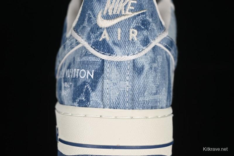 Nike Air Force 1 '07 Low LV Collaboration Blue Denim Casual Sneakers - SC9207-532