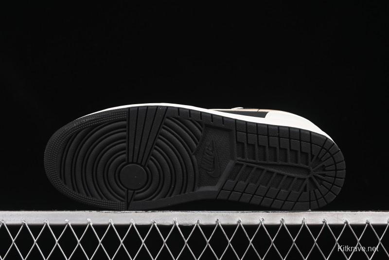 Nike Air Jordan 1 Low AJ1 Retro Casual Sneakers in Black White Grey - IH0649-021