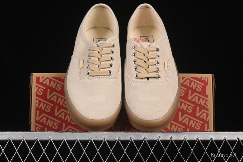 Vans Premium Authentic Suede Retro Sneakers with Translucent Rubber Sole - VN000CRQBYS