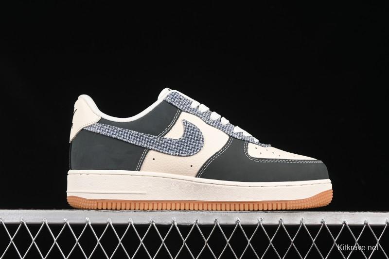 Nike Air Force 1'07 Low Gucci Collaboration Floral Pattern Rubber Sole Casual Sneakers - DF0188-058