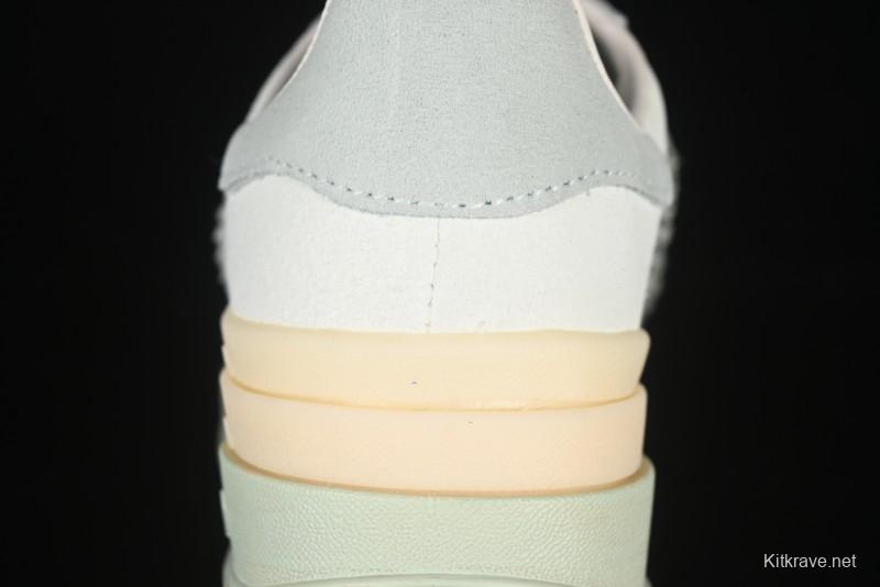 Adidas Originals Gazelle Bold JR8373 Collaboration Low-Top Sneakers with Thick Sole for Slip Resistance and Durability - JR8373