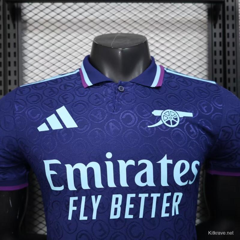 Player Version 25/26 Arsenal Blue with Geometric Pattern Jersey