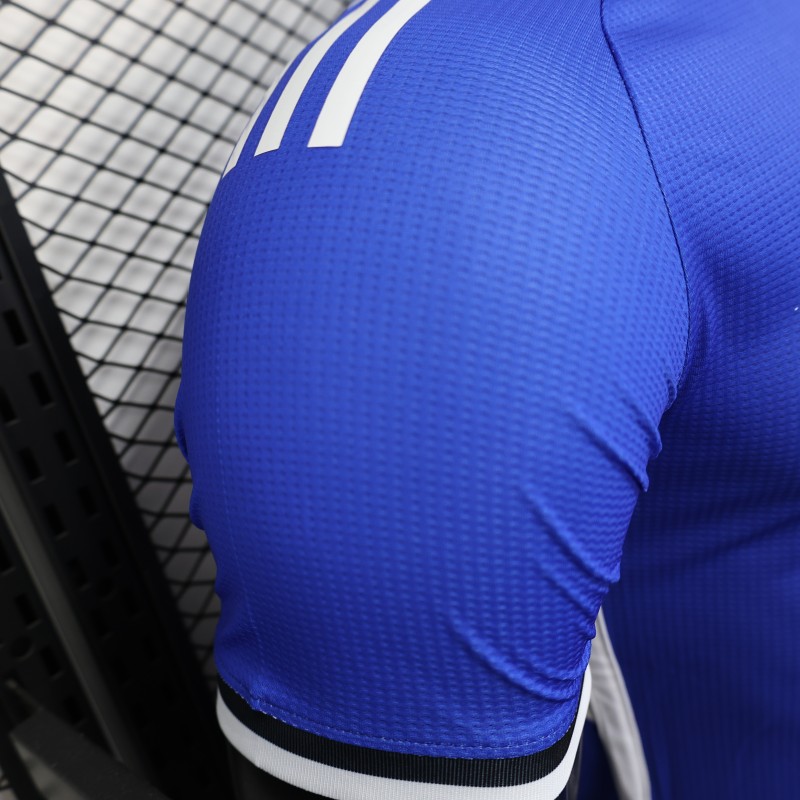 Player Version 2025 Algeria Blue with Arabic Sponsor Jersey