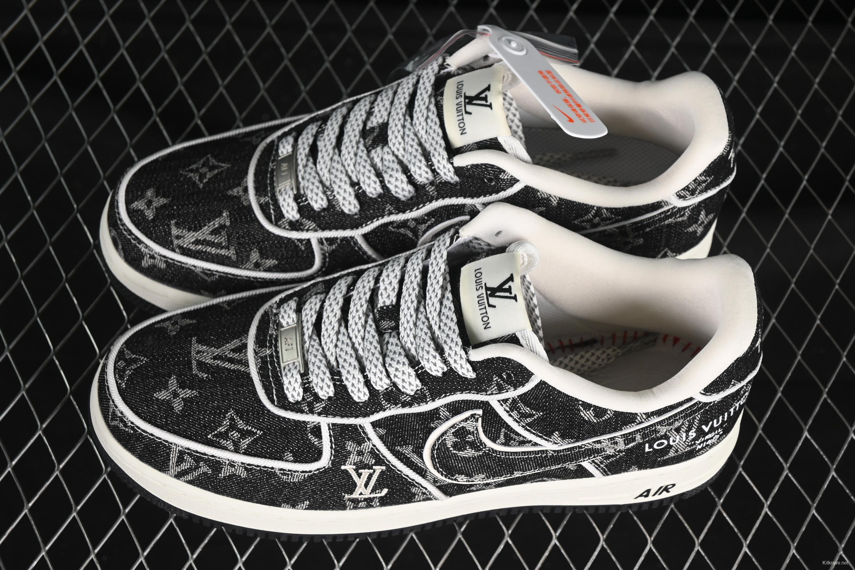 Nike Air Force 1'07 Low LV Collaboration Dark Denim Low-Top Casual Sneakers - SC9207-531