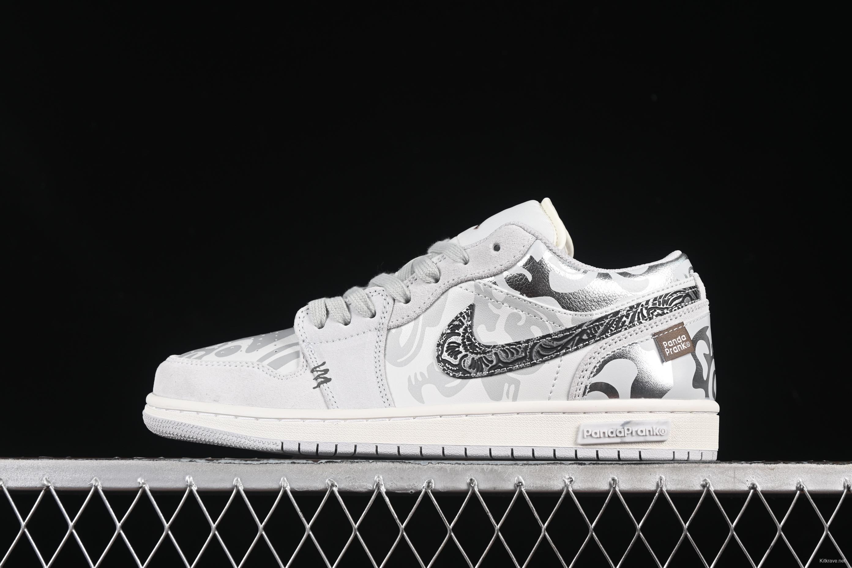 Nike Air Jordan 1 Low AJ1 Panda Mischief CNY Playful Dragon Low-Top Casual Sneakers - HF1567-200