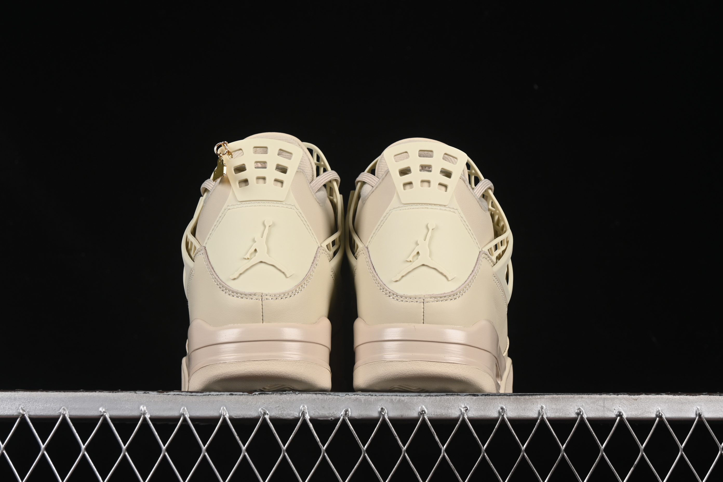 Nike Air Jordan 4 Retro Basketball Shoes in Rattan with NET Design - FN7251-200