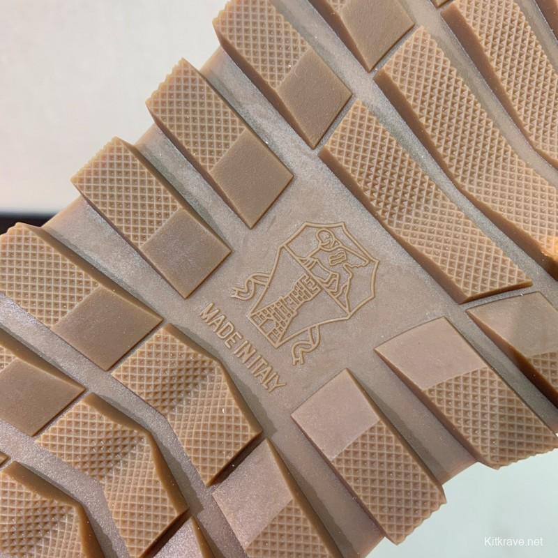 2025 Unisex Brunello Cucinelli Black Brown Leather Suede Sneakers LY