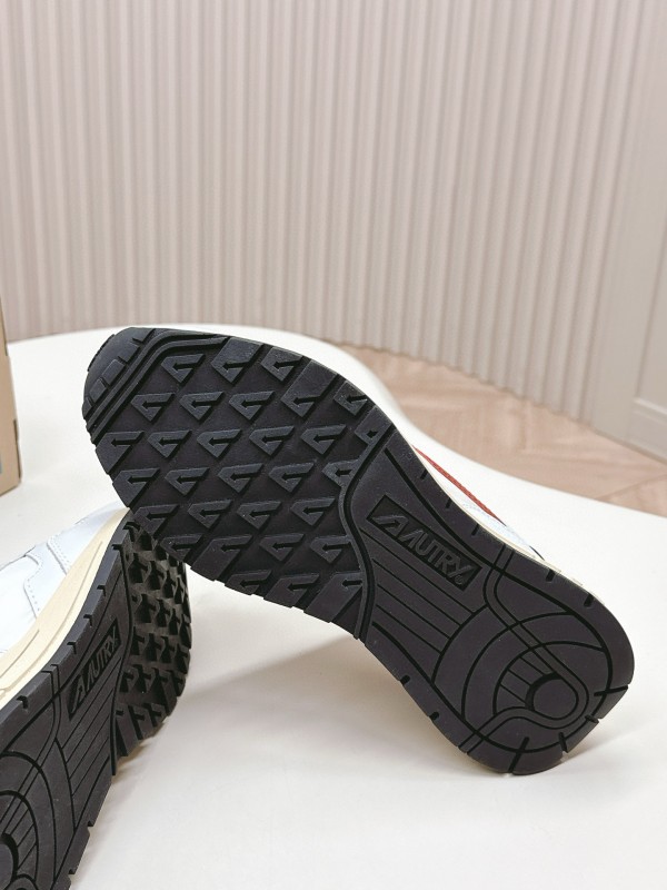 2024 Women Autry White Red Black Leather Mesh Sneakers MJ00330