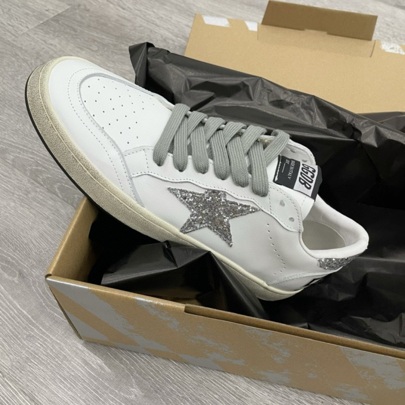 2024 Unisex GGDB White Grey Leather Sneakers MJ00260