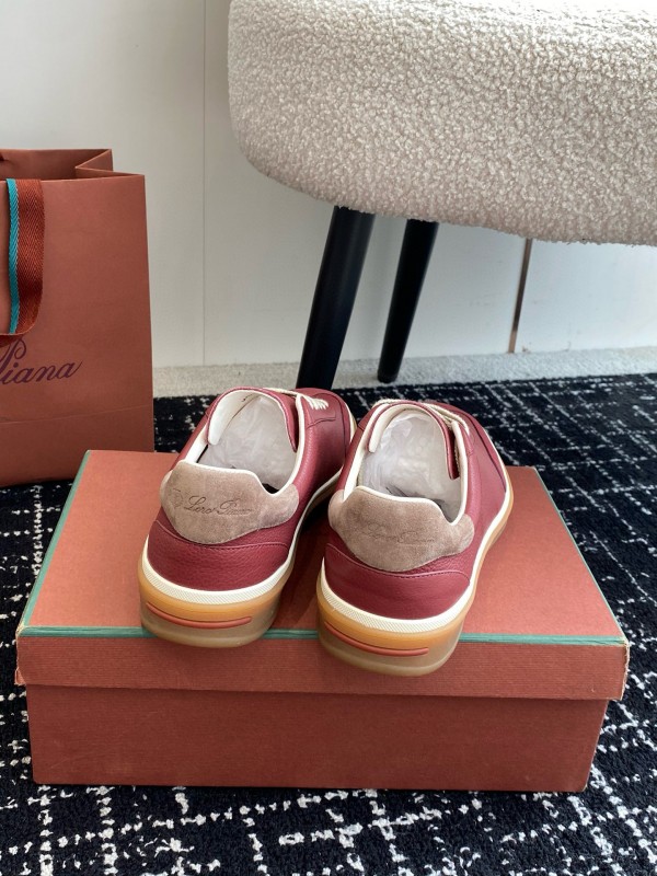 2024 Unisex LP Red Pink Leather Sneakers MJ00320