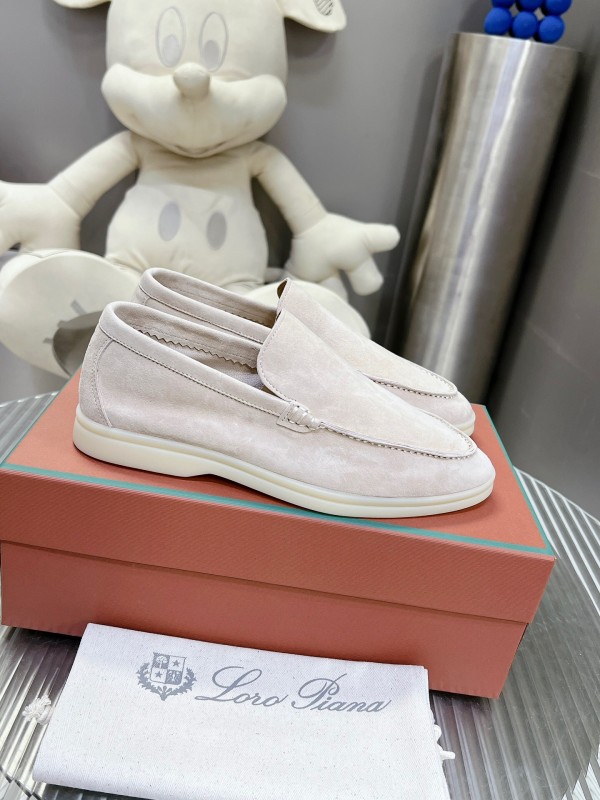 2025 Men LP Beige Suede Loafers