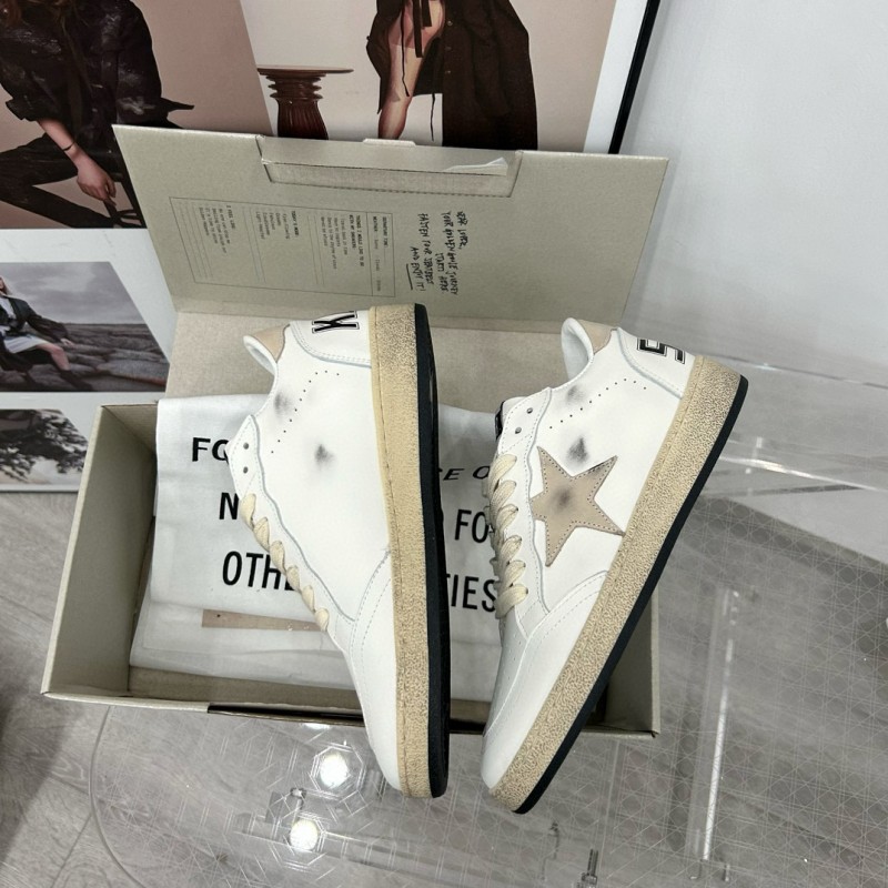 2024 Unisex GGDB White Grey Leather Sneakers MJ00260