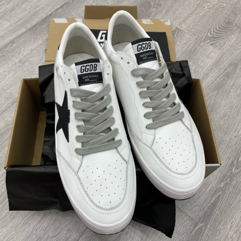 2024 Unisex GGDB White Black Leather Sneakers MJ00260