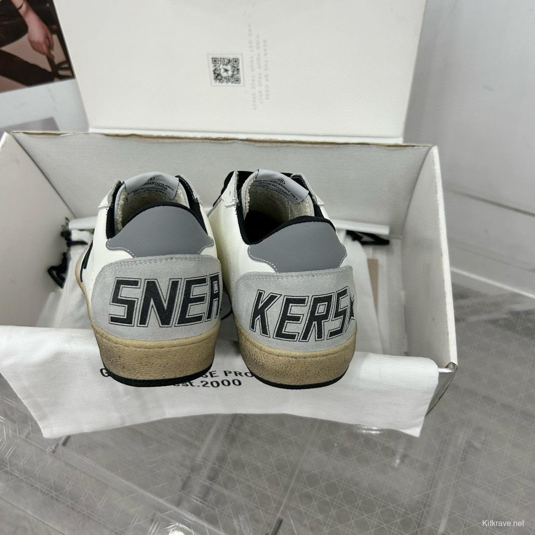 2024 Unisex GGDB White Black Leather Sneakers MJ00260