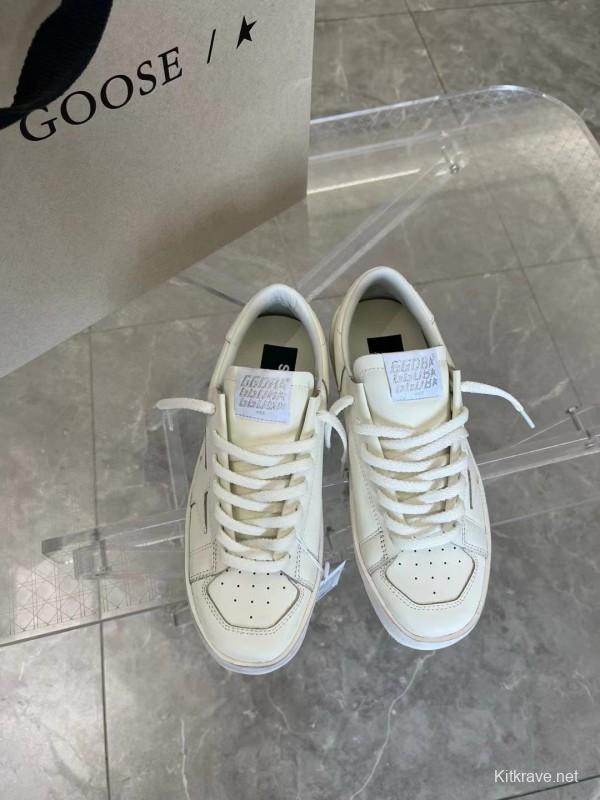 2024 Unisex GGDB White Leather Low Top Sneakers MJ00260