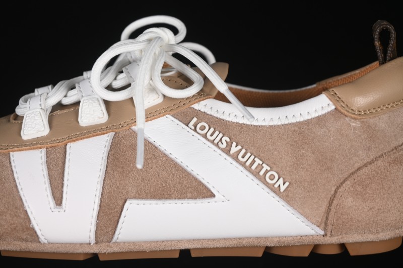 Louis Vuitton Sneakerina Round Toe Lace-Up Ballet Style Flat Training Shoes - N.F6