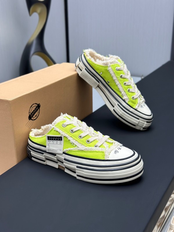 2025 Unisex XVESSEL Yellow White Canvas Plimsolls Vulcanized AS00240