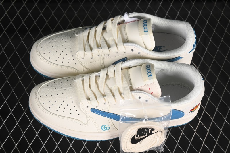 Nike Travis Scott x Fragment Design x Air Jordan 1 Low OG SP AJ1 Low Top Casual Sneakers - ZH2598-165