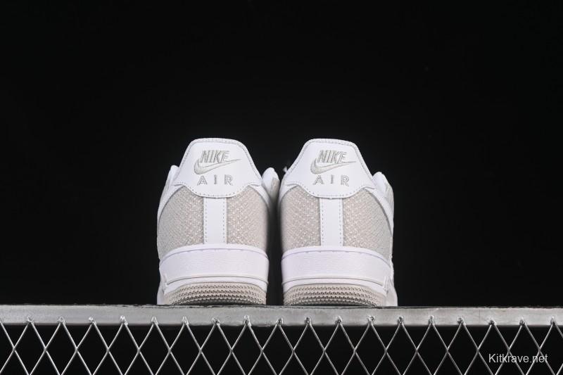 Nike Air Force 1'07 Low Denim Small Swoosh Casual Sneakers - ZH0316-092