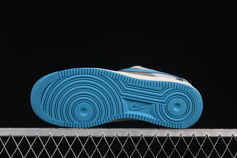 Nike Air Force 1 '07 Low LV Collaboration Gray Blue Sole Casual Sneakers - JJ2508-704
