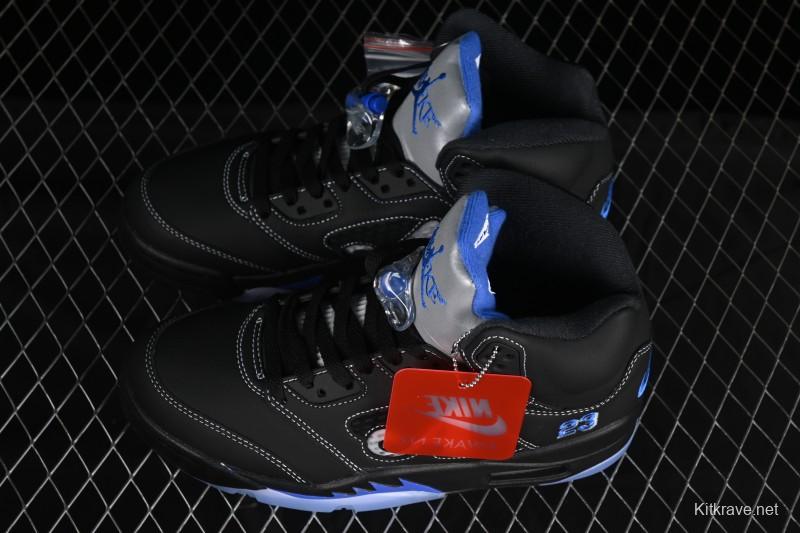 Nike Awake NY x Air Jordan 5 Black Metallic Basketball Shoes - DV4982-004