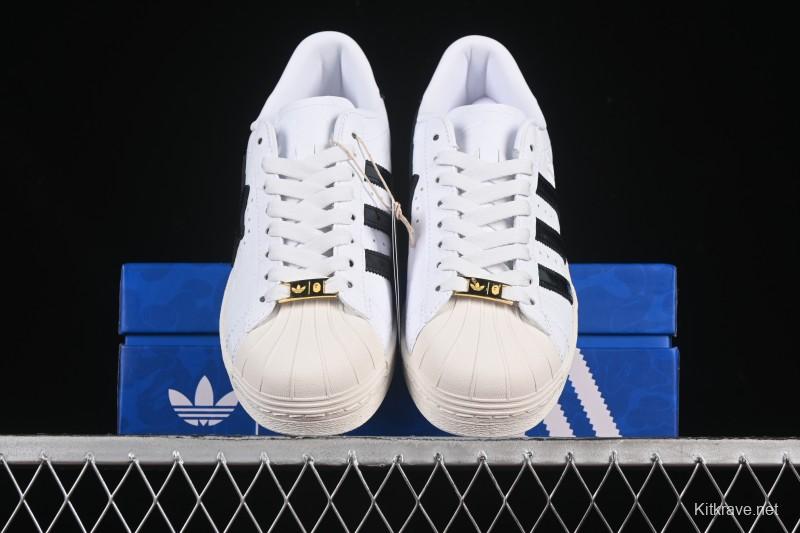 Adidas Bape Superstar Casual Sneakers with Shell Toe Design - JR2701