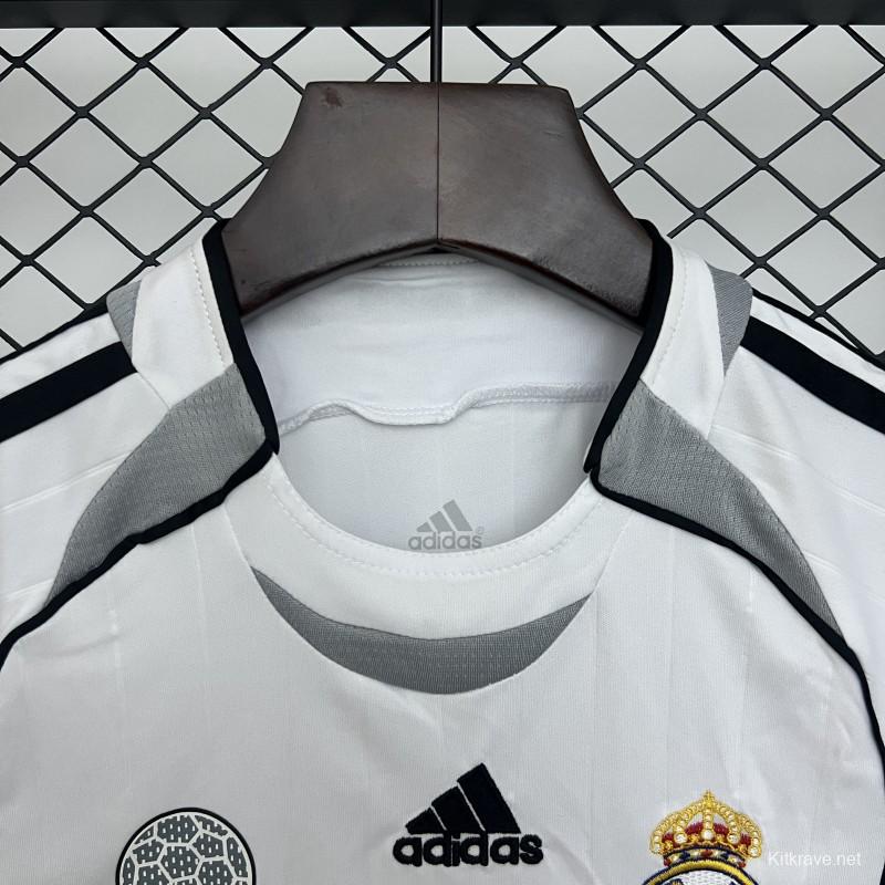 06/07 Kids Real Madrid Home Size 16-28 Jersey