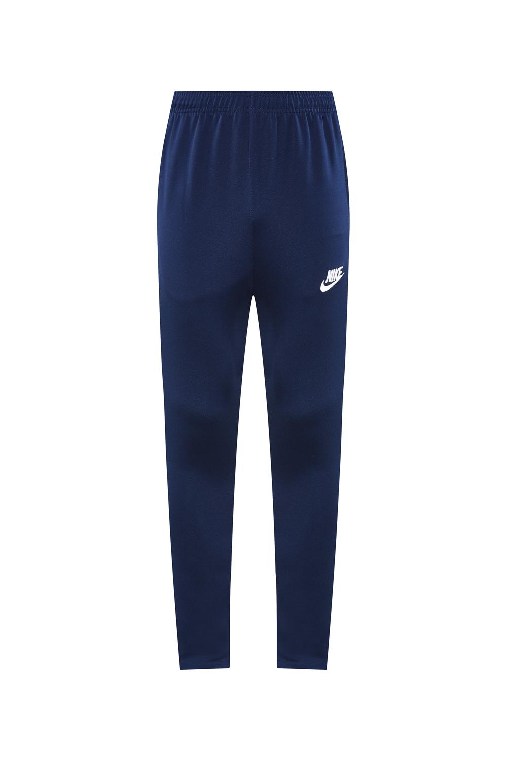 2025 Nike Navy/Red Full Hoodie Zipper Jacket +Long Pants