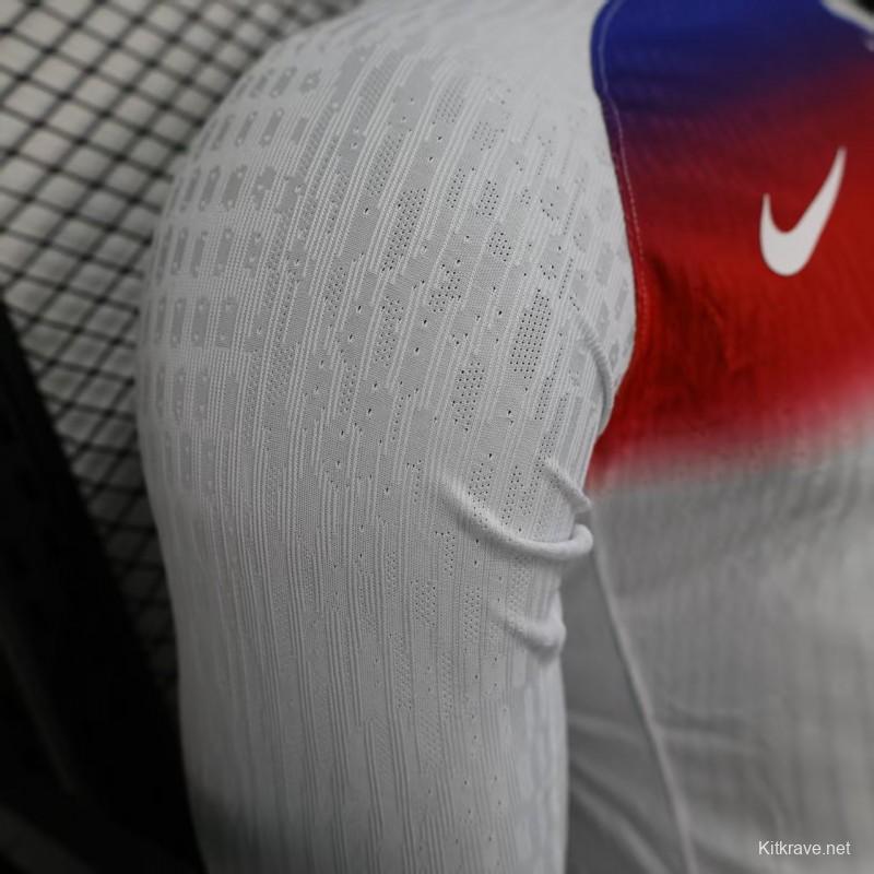 Player Version 2025 England Home Long Sleeve Jersey