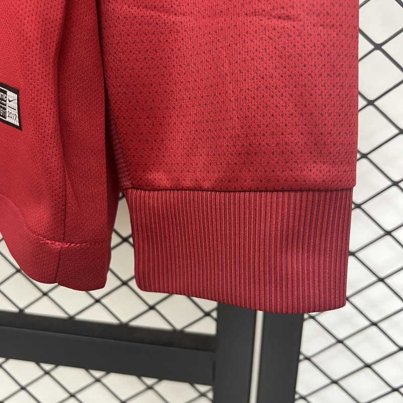 Retro 17/18 Roma Home Long Sleeve Jersey