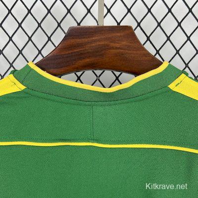 Retro 1998 Brazil Goalkeeper Green Jersey