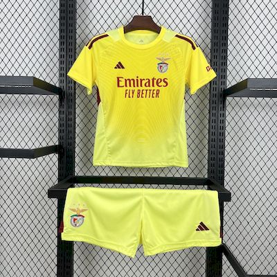 2025/26 Kids Benfica Yellow Goalkeeper Kit