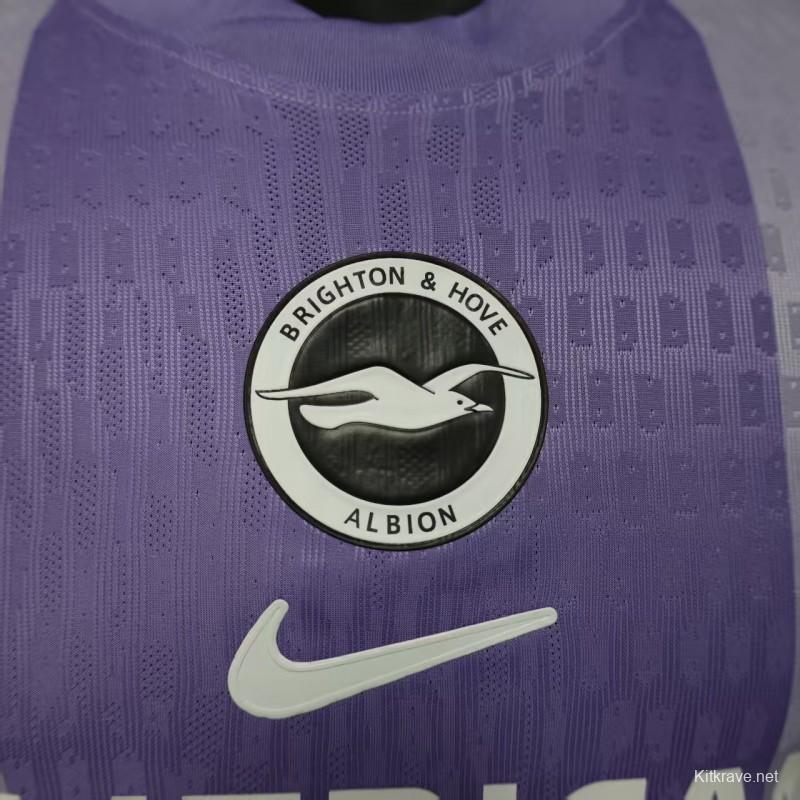 Player Version 25/26 Brighton Hove Albion Away Jersey
