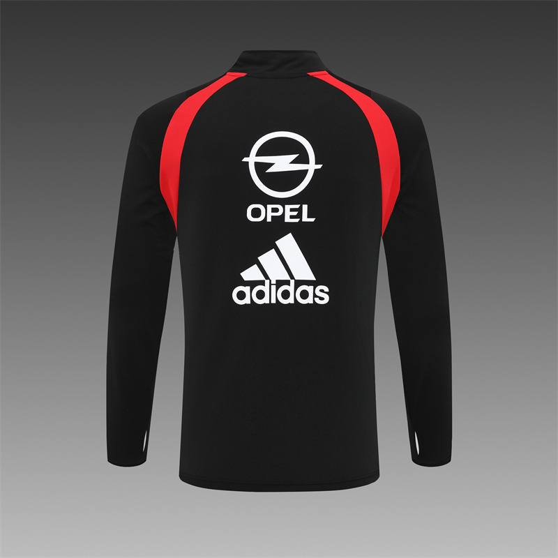 Retro 03/04 AC Milan Black Half Zipper Jacket
