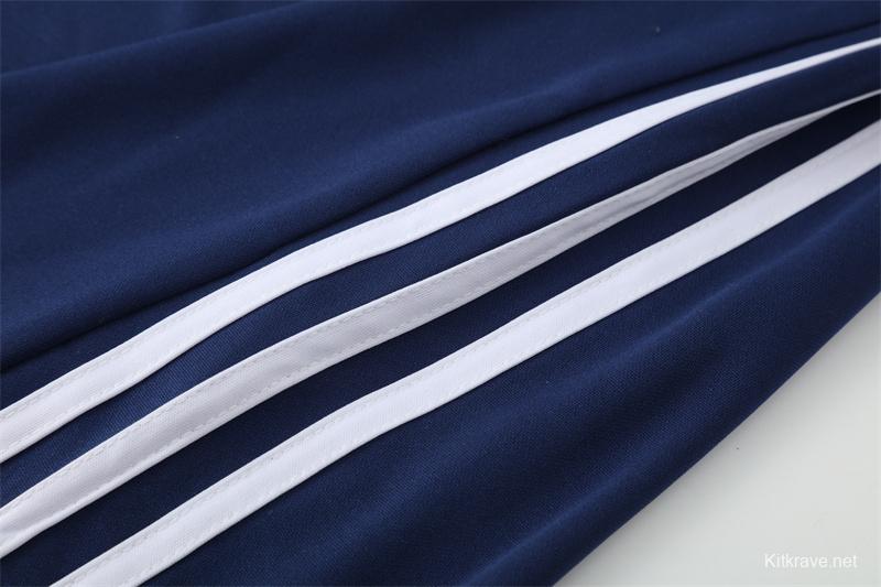 Retro 16/17 Real Madrid Royal Blue Half Zipper Jacket