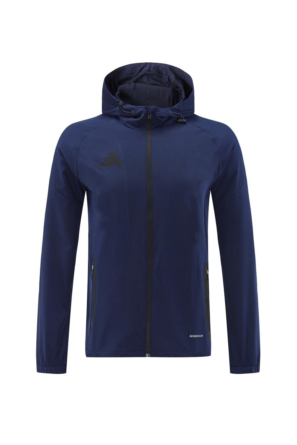 25/26 Adidas Navy Hoodie Full Zipper Jacket + Long Pants