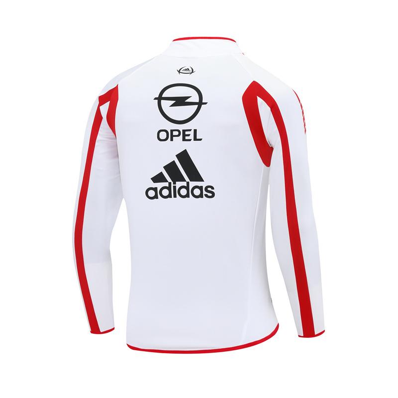 Retro 05/06 AC Milan White Half Zipper Jacket+Long Pants