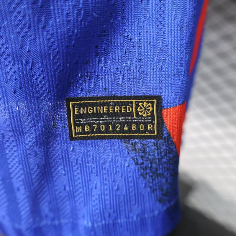 Player Version 25/26 FC Barcelona Blue with Abstract Geometric Pattern Jersey