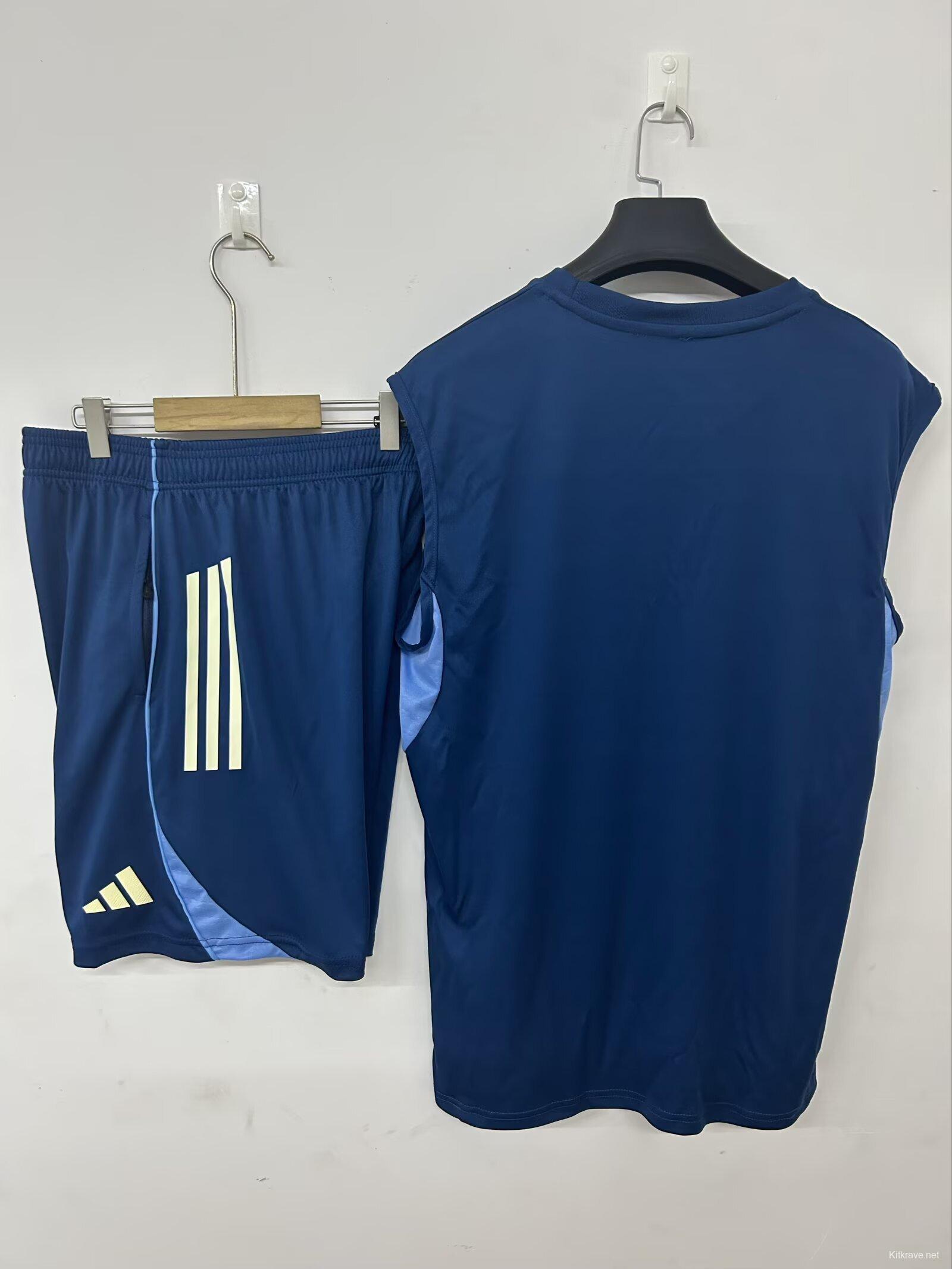 25/26 Fulham Vest Jersey Sapphire+ Shorts