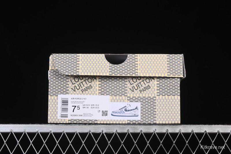 Nike Air Force 1 '07 Low LV Collaboration Denim Patchwork Casual Sneakers - SC0601-556